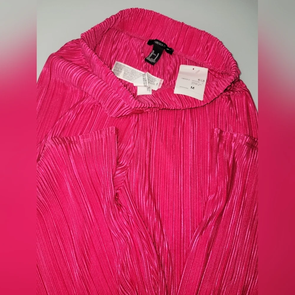 Forever 21 Vibrant Pink Skirt Size M - Picture 6 of 7